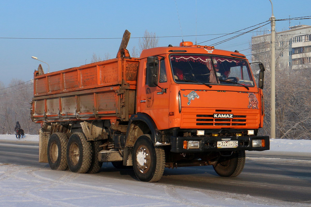 Омская область, № Н 322 ХН 55 — КамАЗ-53205-15 [53205R]