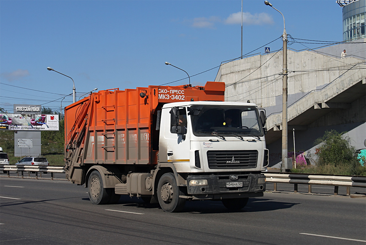 Красноярский край, № М 546 НА 124 — МАЗ-5340B2