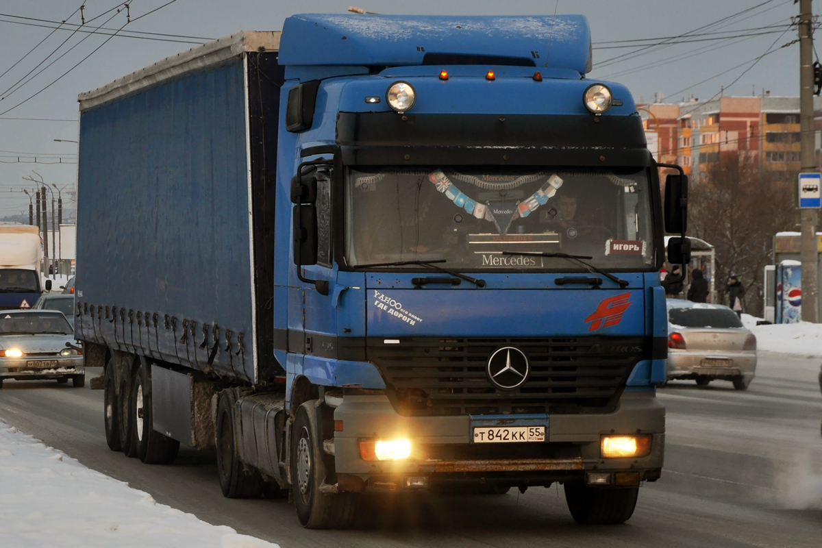 Омская область, № Т 842 КК 55 — Mercedes-Benz Actros ('1997)