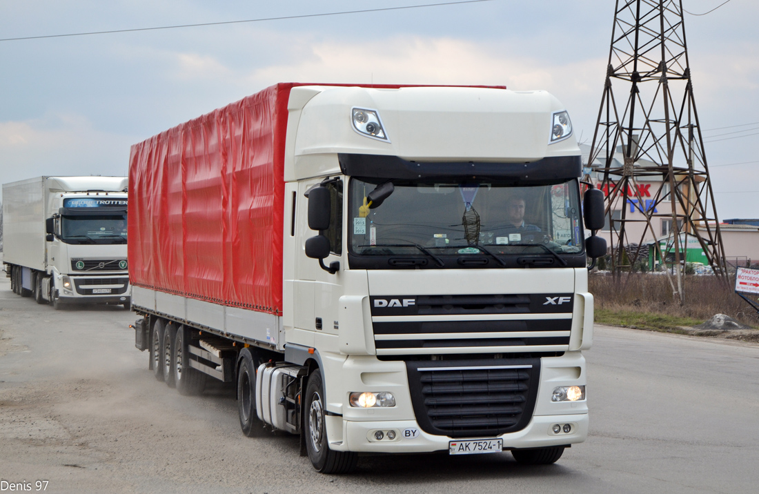 Брестская область, № АК 7524-1 — DAF XF105 FT