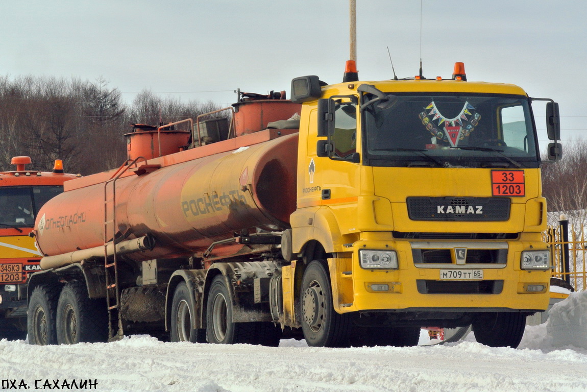 Сахалинская область, № М 709 ТТ 65 — КамАЗ-65206-S5