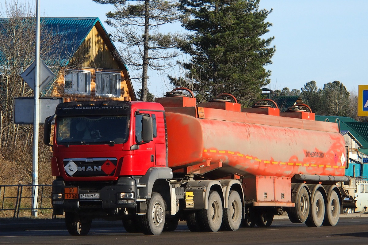 Ханты-Мансийский автоном.округ, № т 344 ВМ 186 — MAN TGS ('2007) 33.430