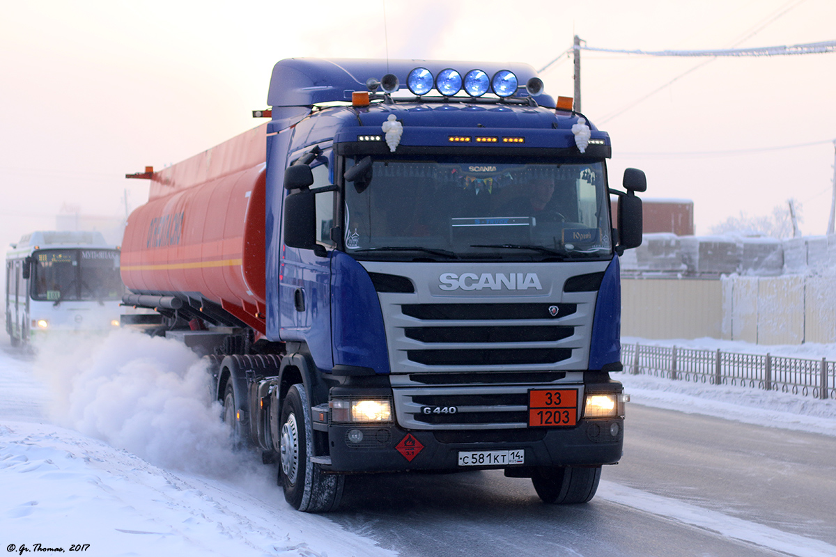 Саха (Якутия), № С 581 КТ 14 — Scania ('2013) G440