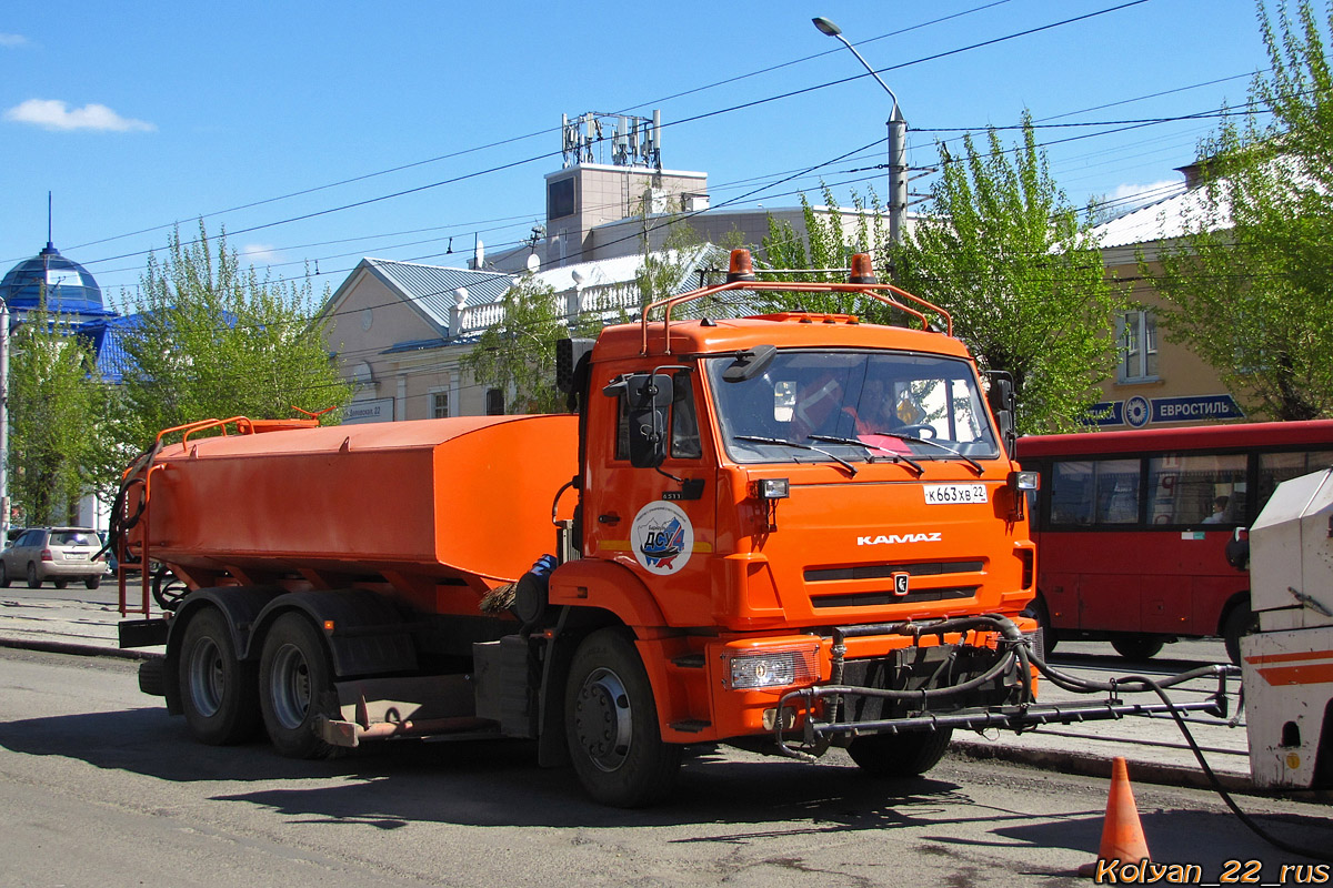 Алтайский край, № К 663 ХВ 22 — КамАЗ-65115-L4