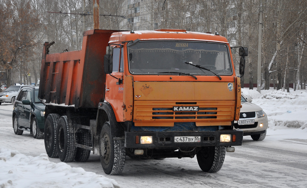 Омская область, № С 437 ВУ 55 — КамАЗ-65115-D3