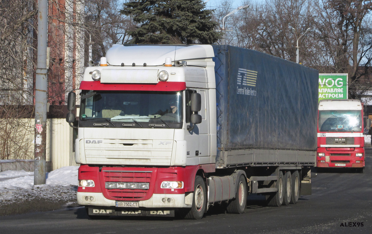 Запорожская область, № АР 7502 СТ — DAF XF105 FT