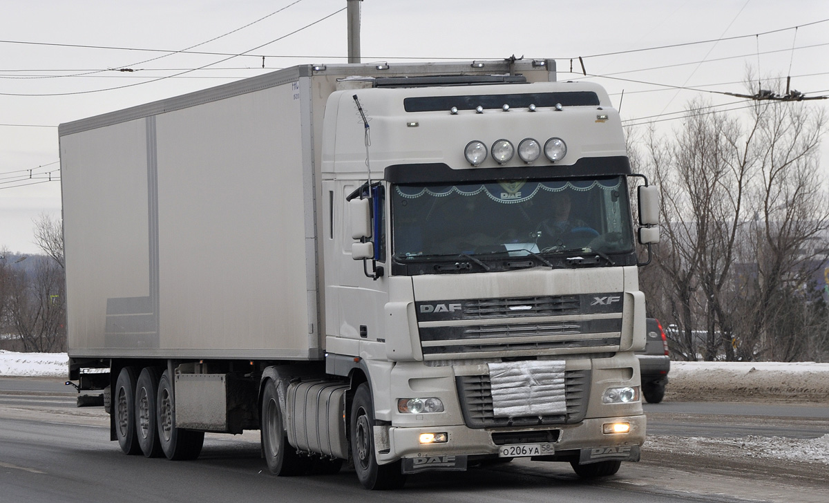 Пензенская область, № О 206 УА 58 — DAF XF95 FT