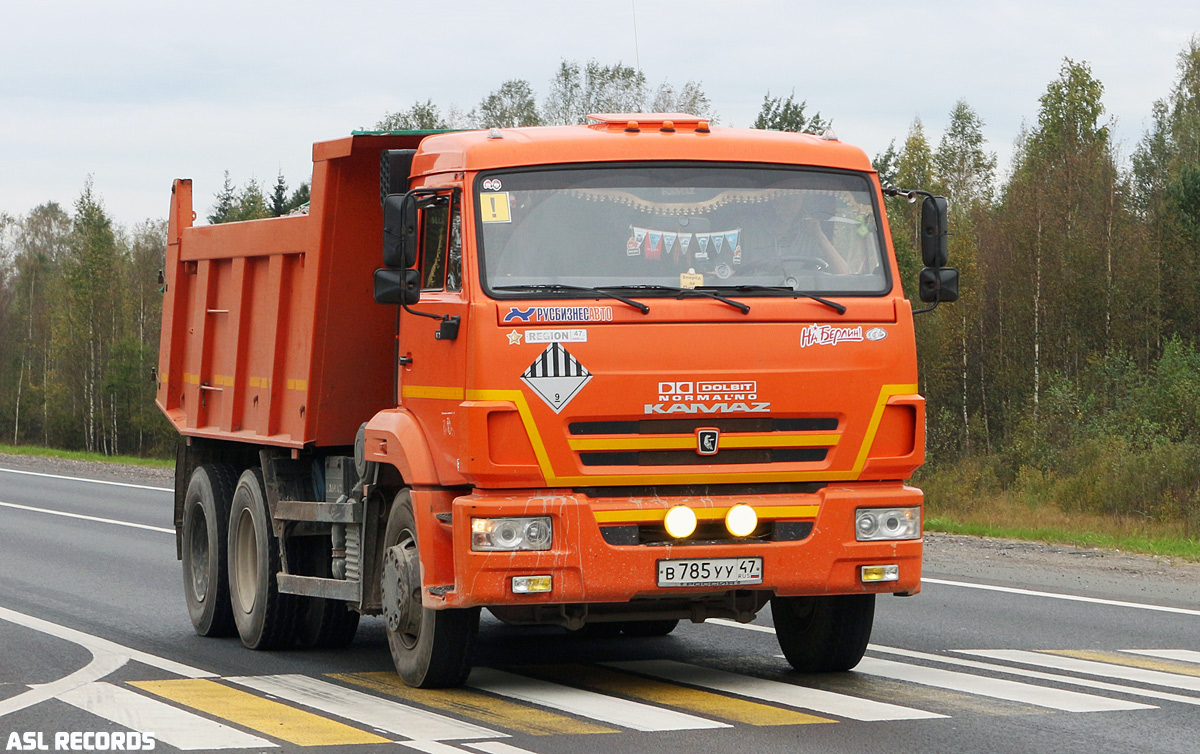 Ленинградская область, № В 785 УУ 47 — КамАЗ-65115-A4