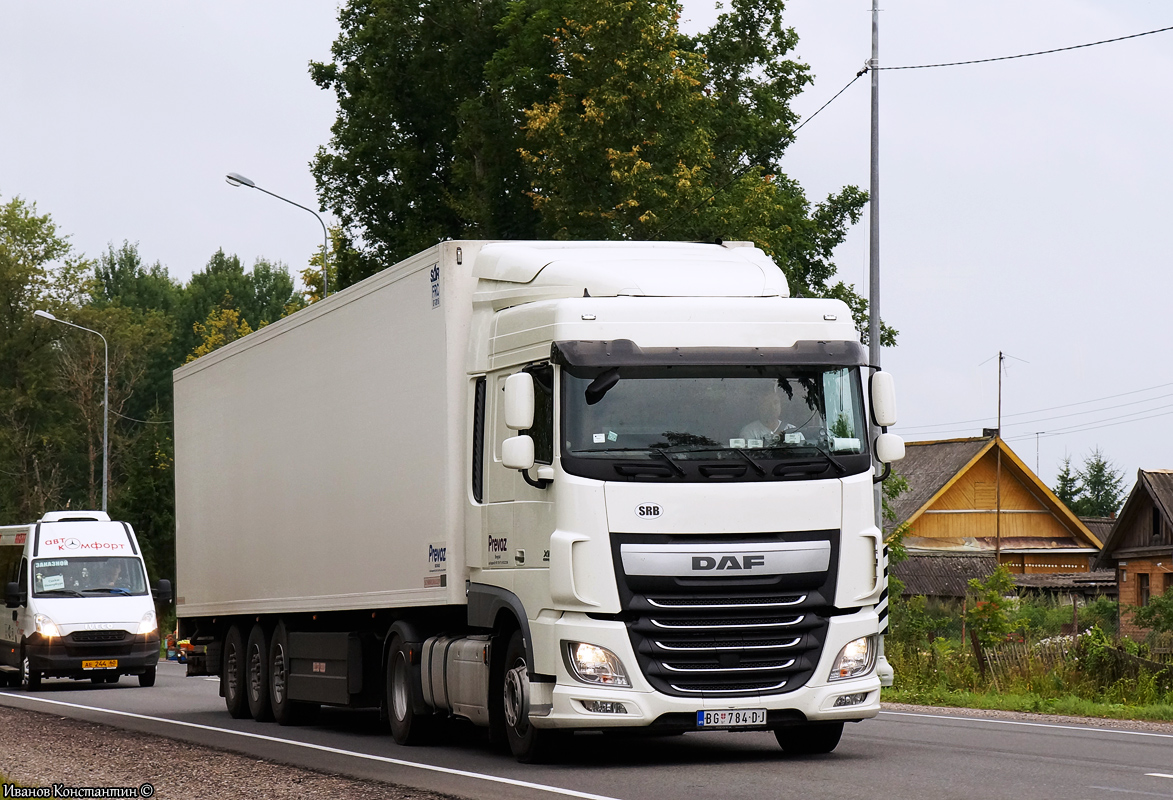 Сербия, № BG 784-DJ — DAF XF Euro6 FT