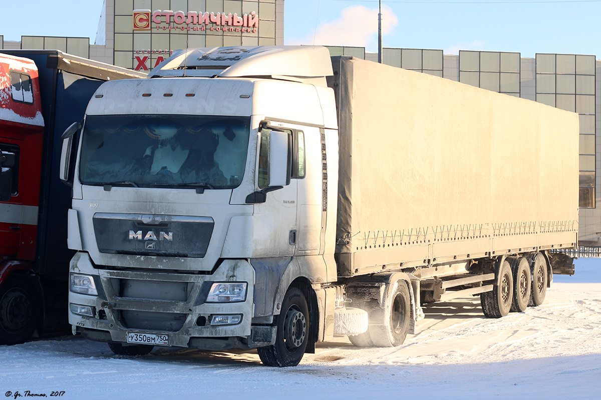 Московская область, № У 350 ВМ 750 — MAN TGX ('2007) 18.400