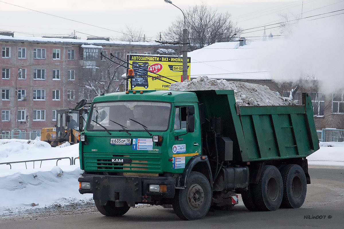 Удмуртия, № Е 635 ОР 18 — КамАЗ-65115-62