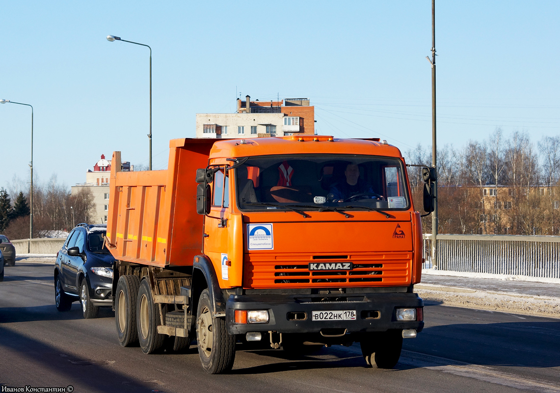 Санкт-Петербург, № В 022 НК 178 — КамАЗ-65115-62