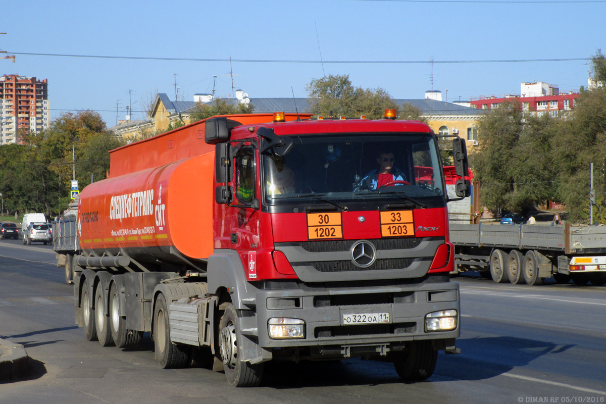 Волгоградская область, № О 322 ОА 11 — Mercedes-Benz Axor 1835 [Z9M]