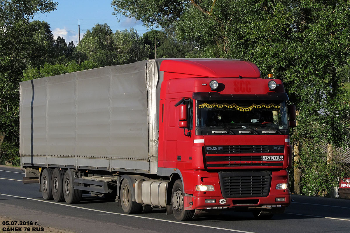 Брянская область, № Р 535 РР 32 — DAF XF95 FT