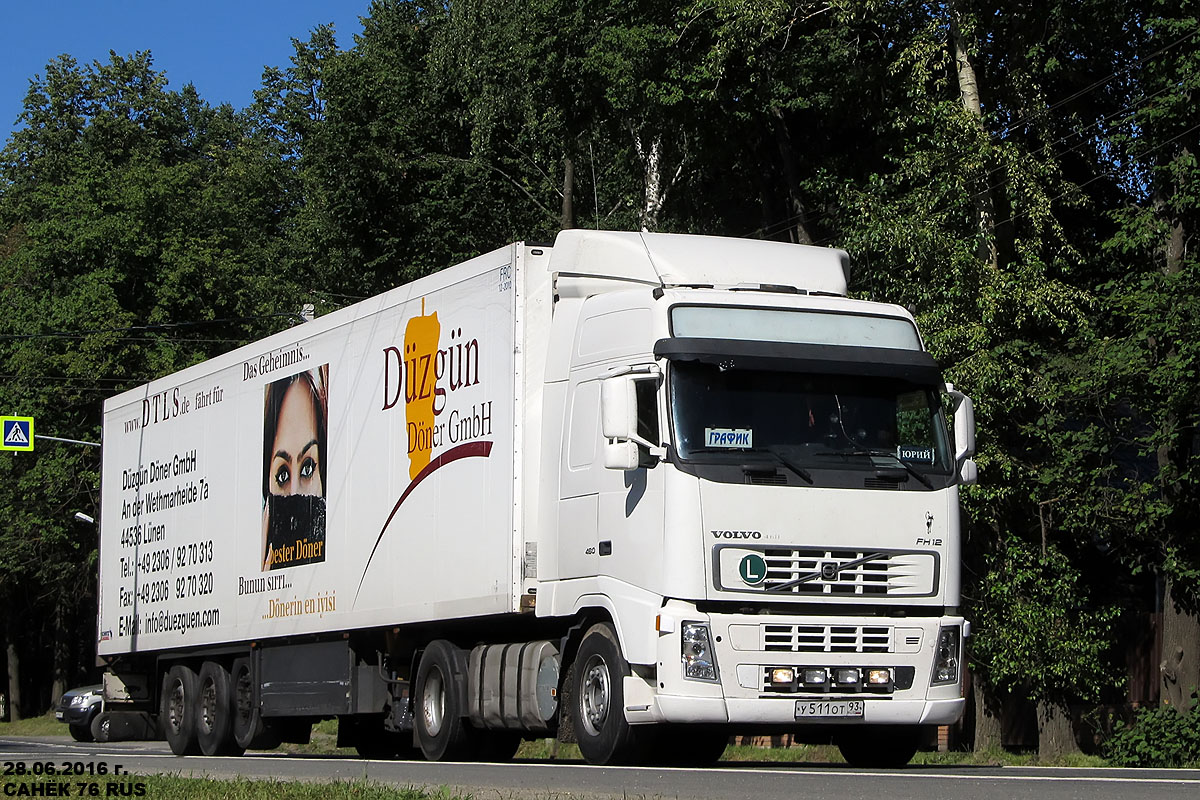 Краснодарский край, № У 511 ОТ 93 — Volvo ('2002) FH12.460