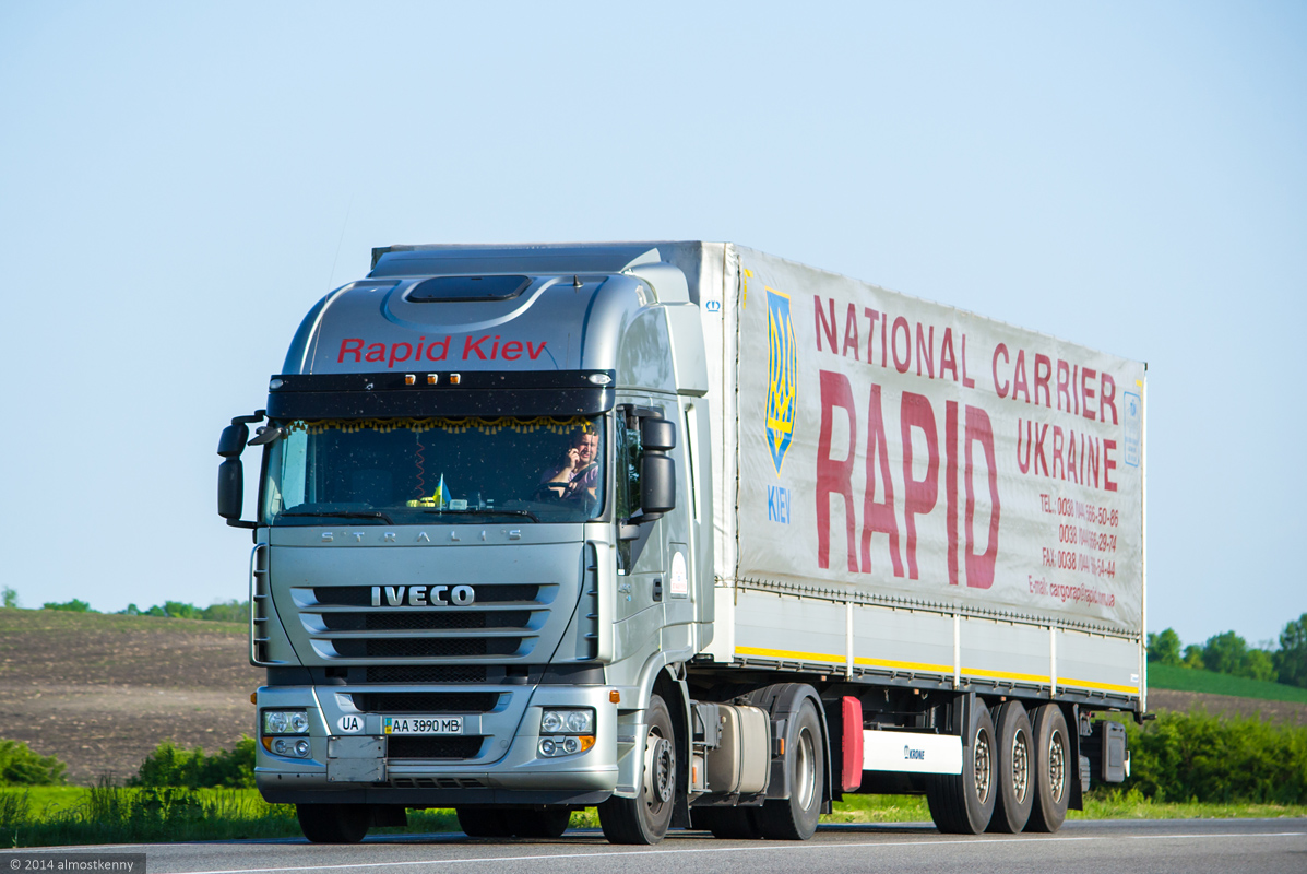 Киев, № АА 3890 МВ — IVECO Stralis ('2007) 450