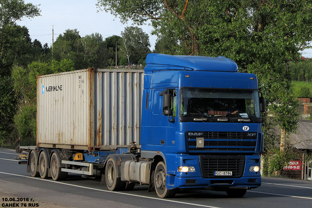 Латвия, № GC-8784 — DAF XF95 FT