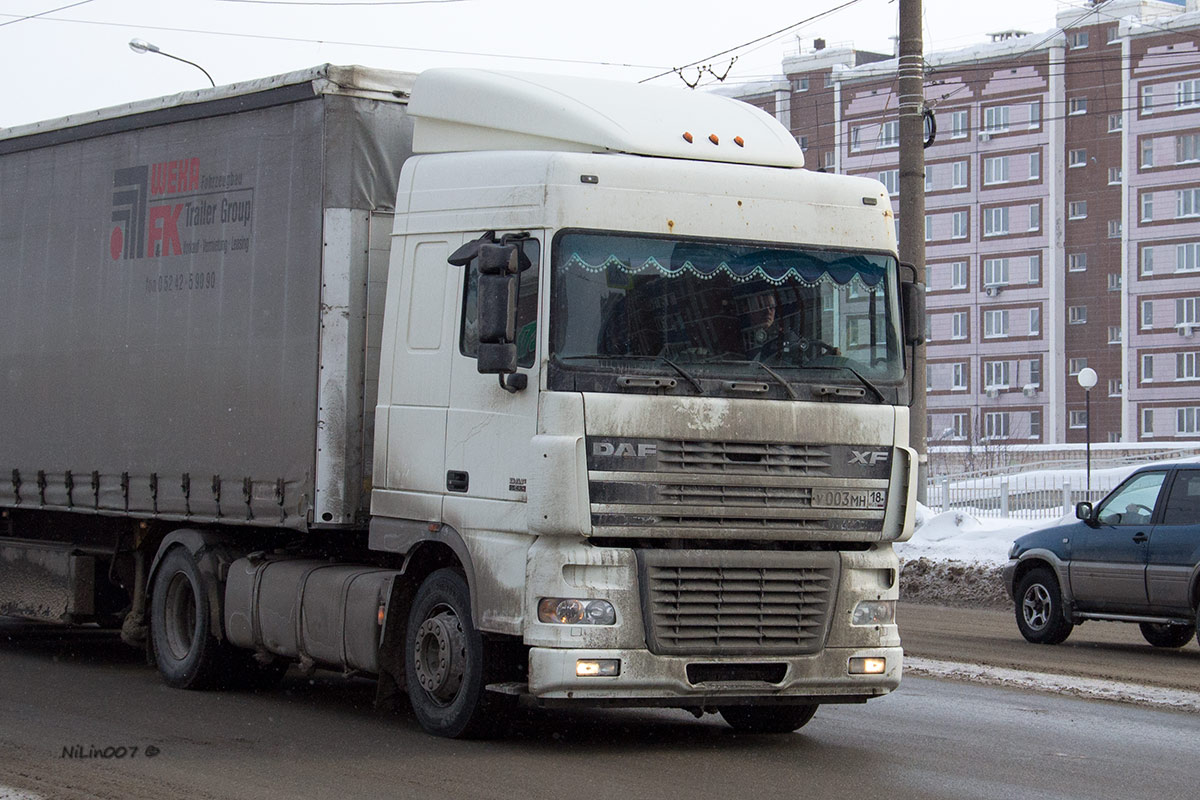 Удмуртия, № У 003 МН 18 — DAF XF95 FT