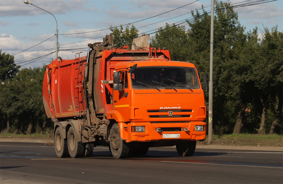 Красноярский край, № О 166 КХ 124 — КамАЗ-65115-D3