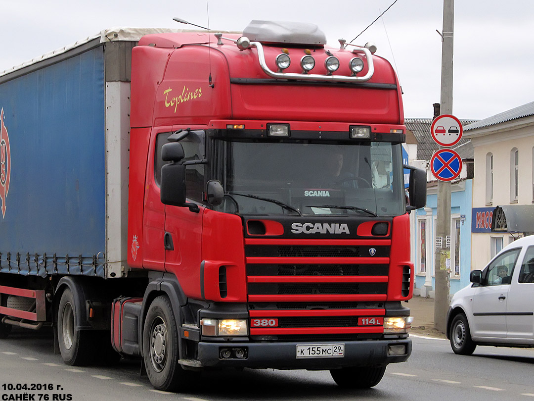 Архангельская область, № К 155 МС 29 — Scania ('1996) R114L