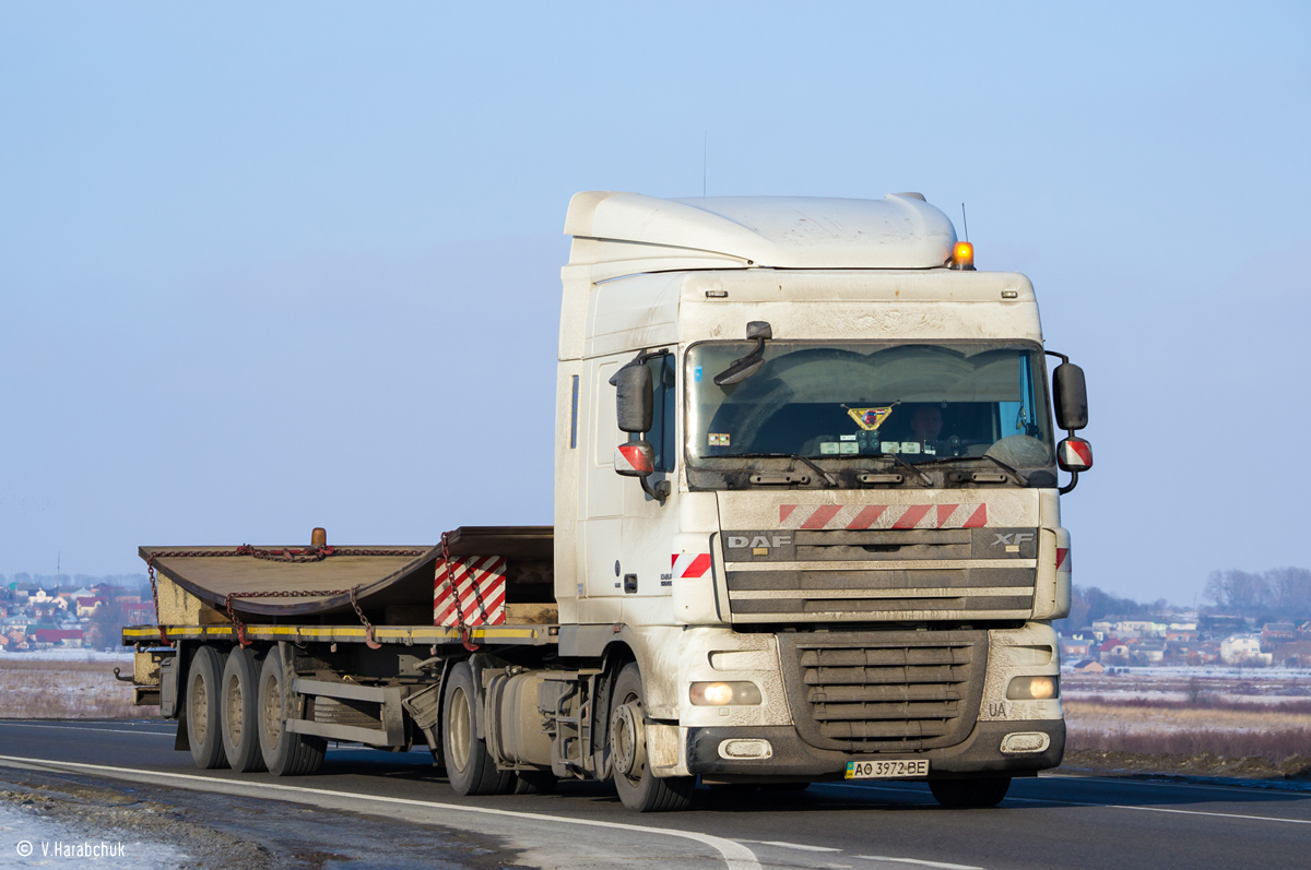 Закарпатская область, № АО 3972 ВЕ — DAF XF105 FT