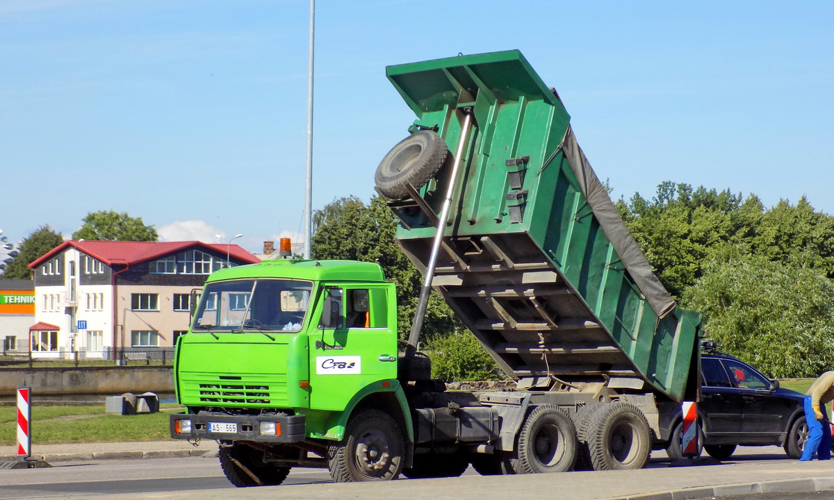 Латвия, № AS-565 — КамАЗ-55111 (общая модель)