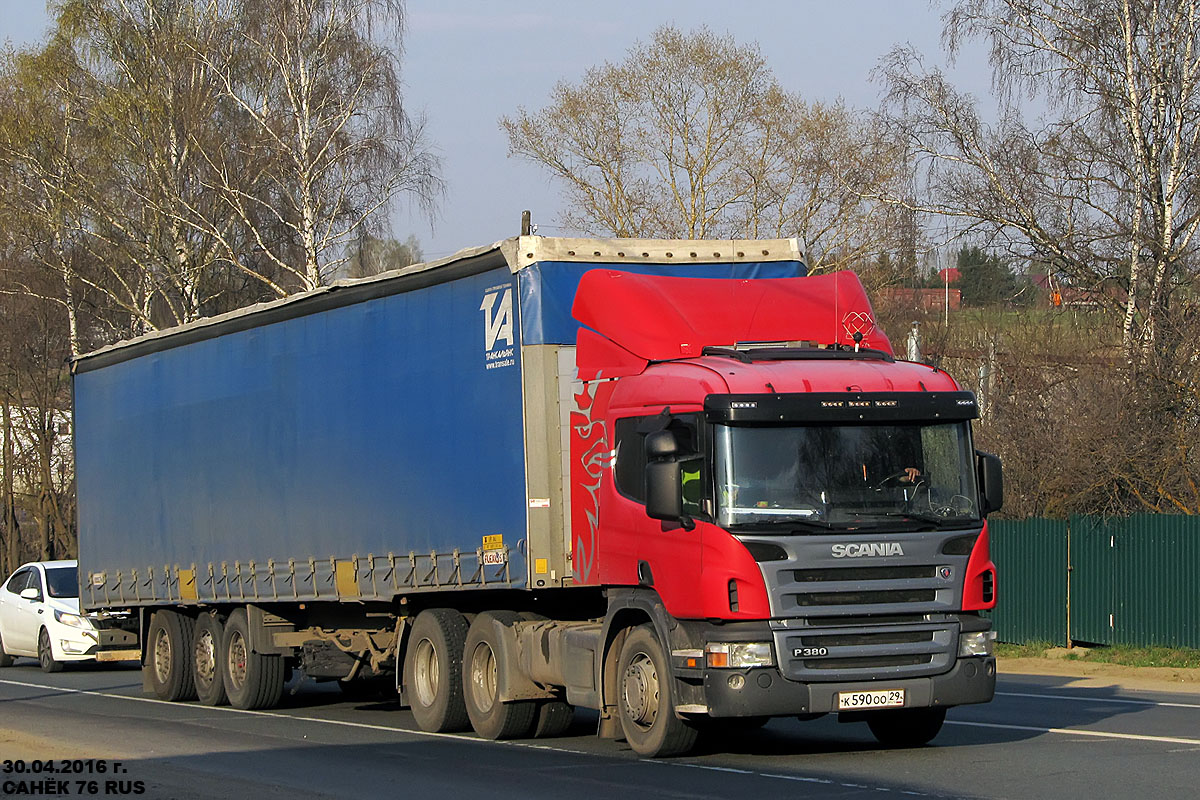 Архангельская область, № К 590 ОО 29 — Scania ('2004) P380