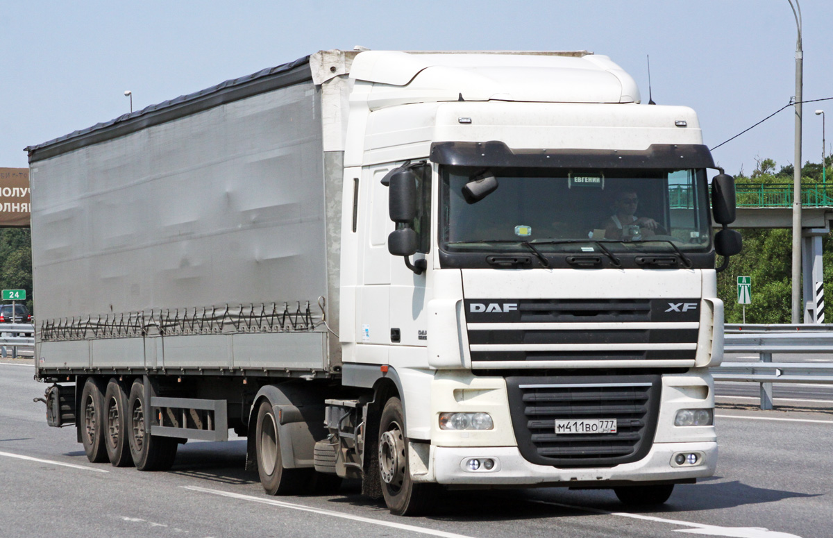 Москва, № М 411 ВО 777 — DAF XF105 FT