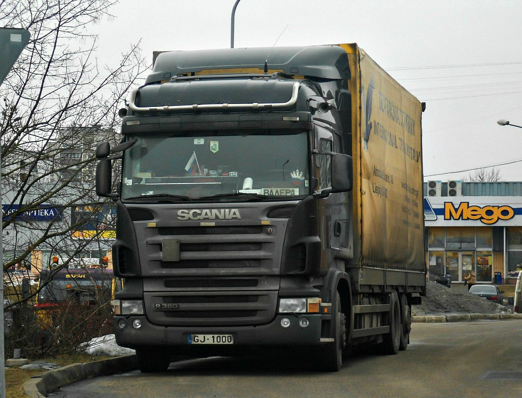 Латвия, № GJ-1000 — Scania ('2004) R380