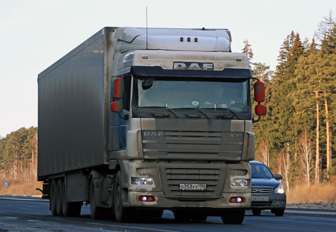 Московская область, № О 353 УУ 190 — DAF XF105 FT