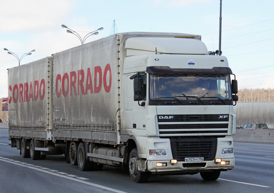 Санкт-Петербург, № В 757 РТ 196 — DAF XF95 FAR