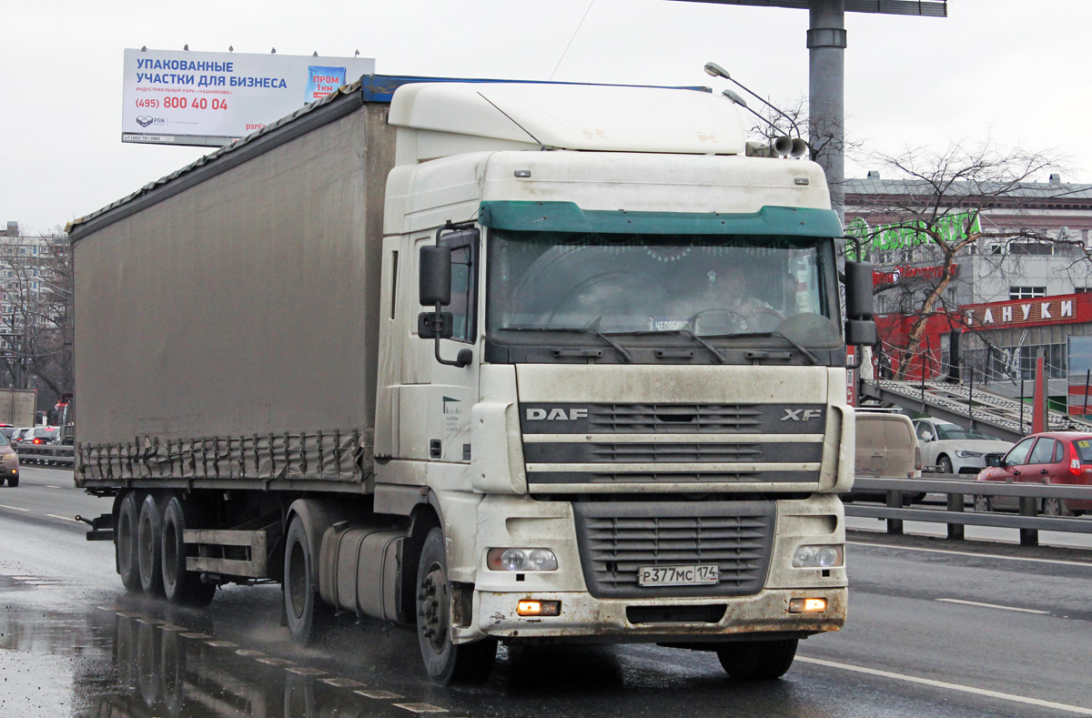 Челябинская область, № Р 377 МС 174 — DAF XF95 FT