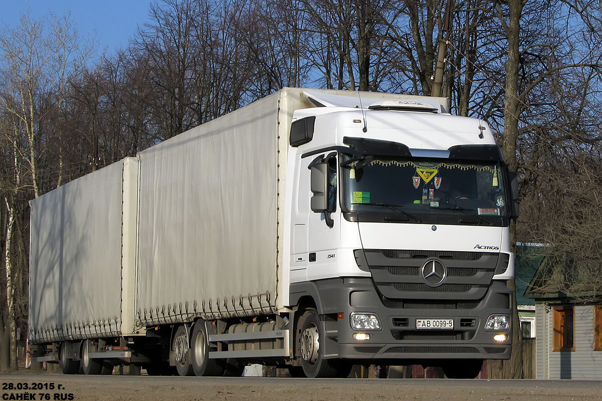 Минская область, № АВ 0099-5 — Mercedes-Benz Actros ('2009) 2541