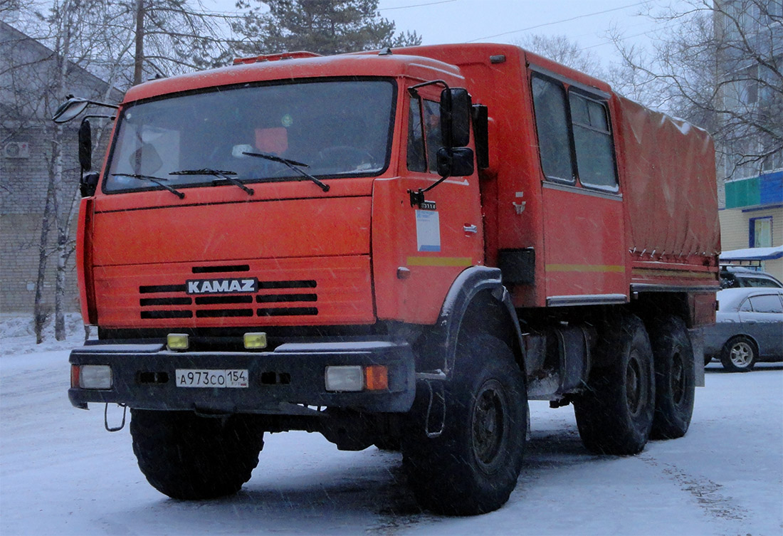 Новосибирская область, № А 973 СО 154 — КамАЗ-43114-15 [43114R]