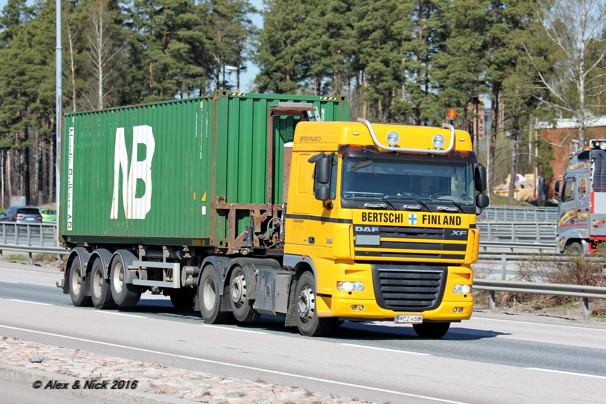 Финляндия, № YCZ-458 — DAF XF105 FTG