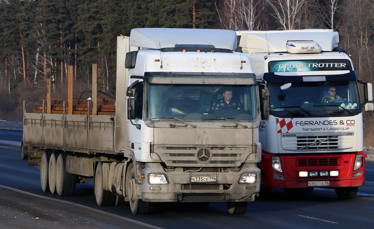 Свердловская область, № А 335 СЕ 196 — Mercedes-Benz Actros ('2003) 1844