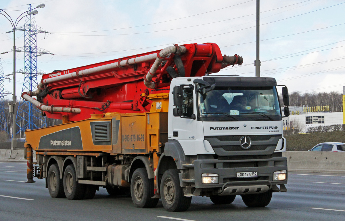 Московская область, № К 001 УВ 190 — Mercedes-Benz Axor 4140