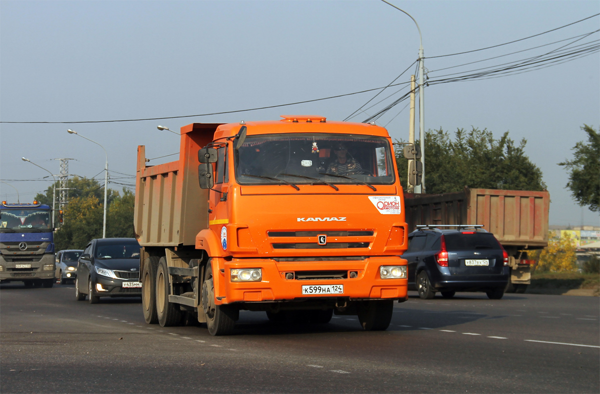 Красноярский край, № К 599 НА 124 — КамАЗ-65115-42