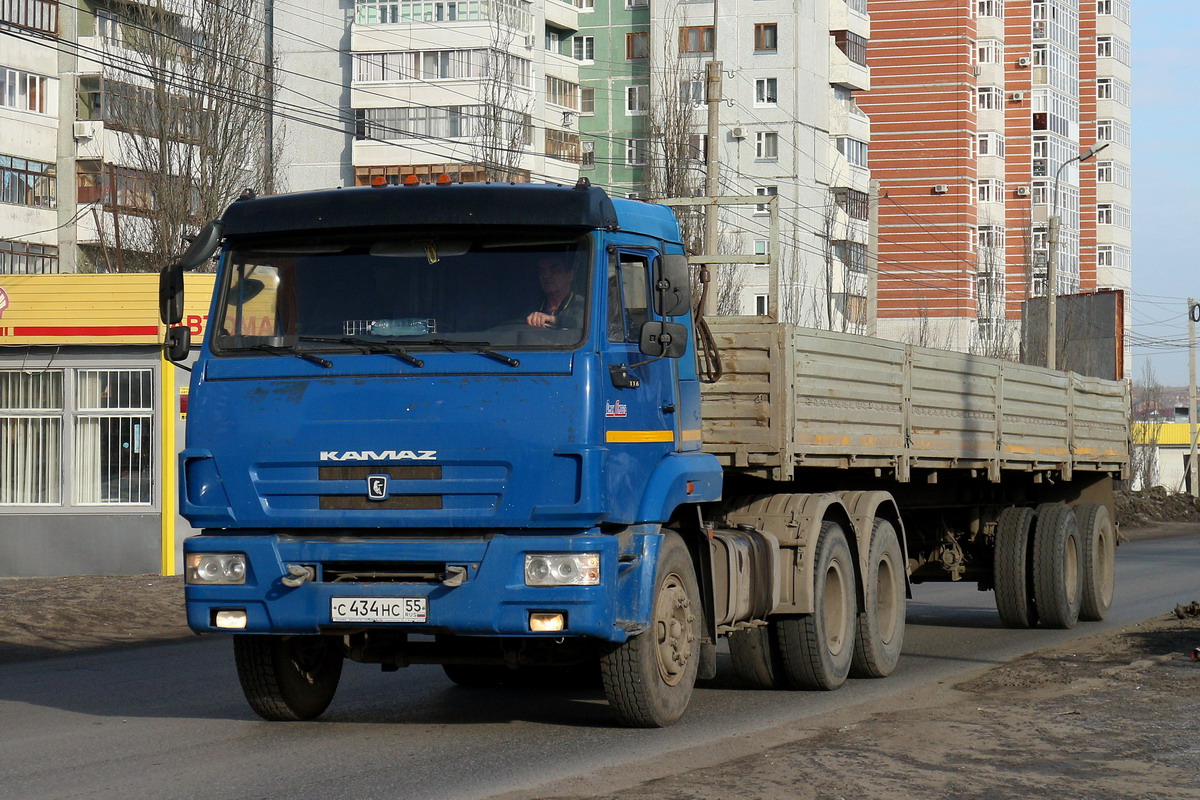 Омская область, № С 434 НС 55 — КамАЗ-65116-N3