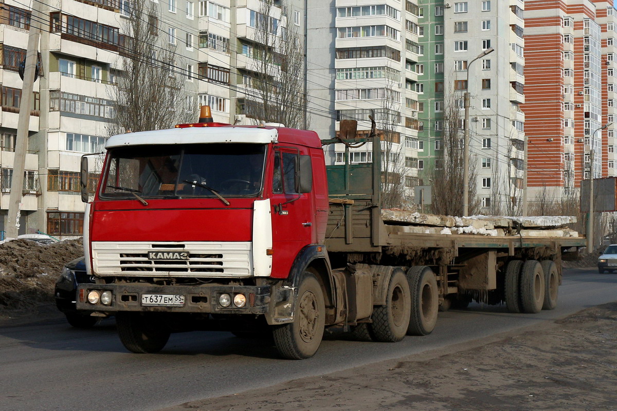 Омская область, № Т 637 ЕМ 55 — КамАЗ-5410