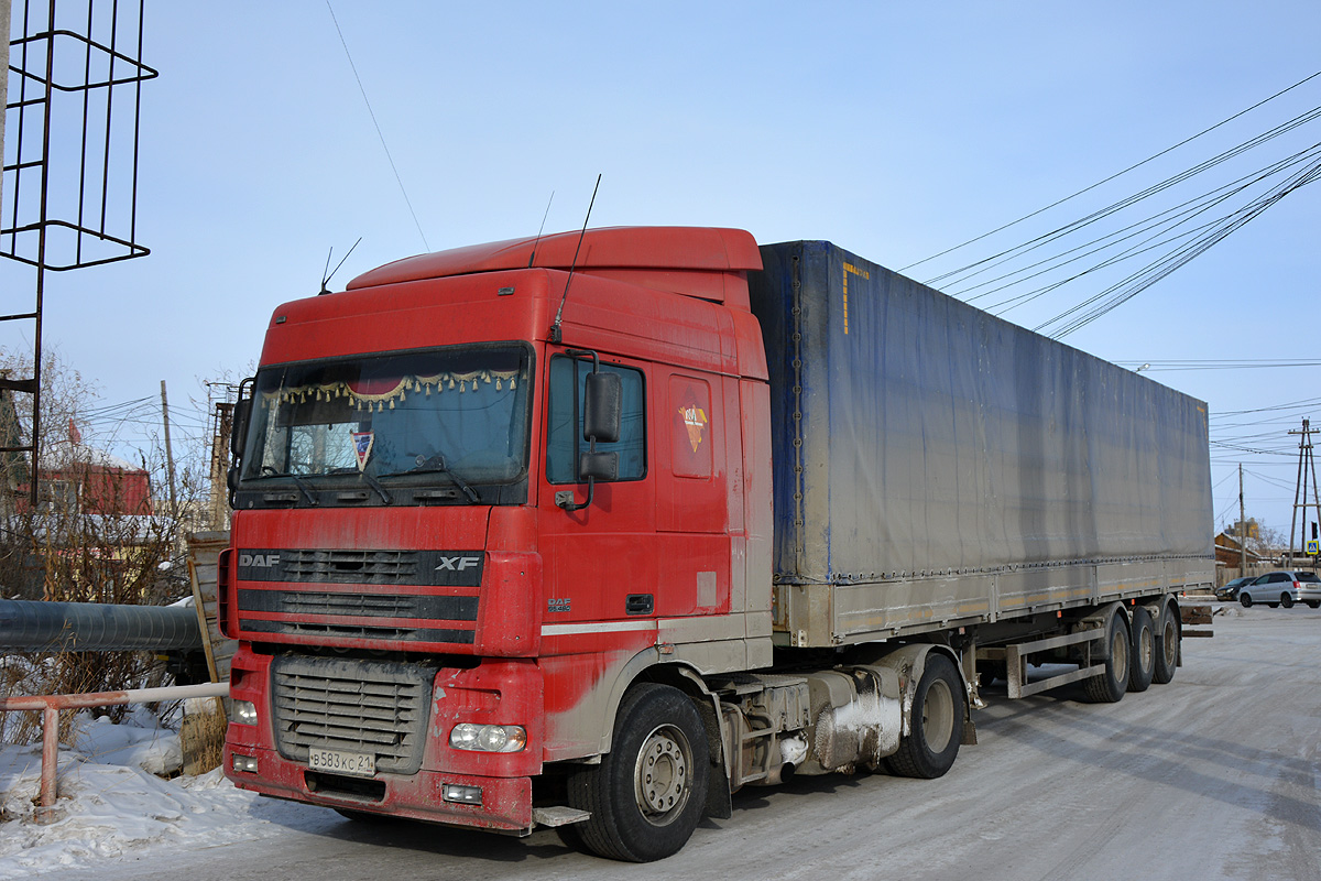 Чувашия, № В 583 КС 21 — DAF XF95 FT