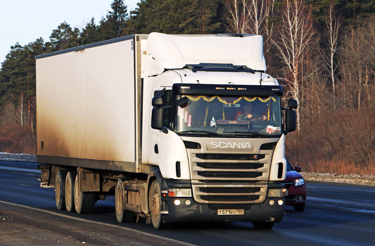 Московская область, № Т 571 ЕС 750 — Scania ('2009, общая модель)