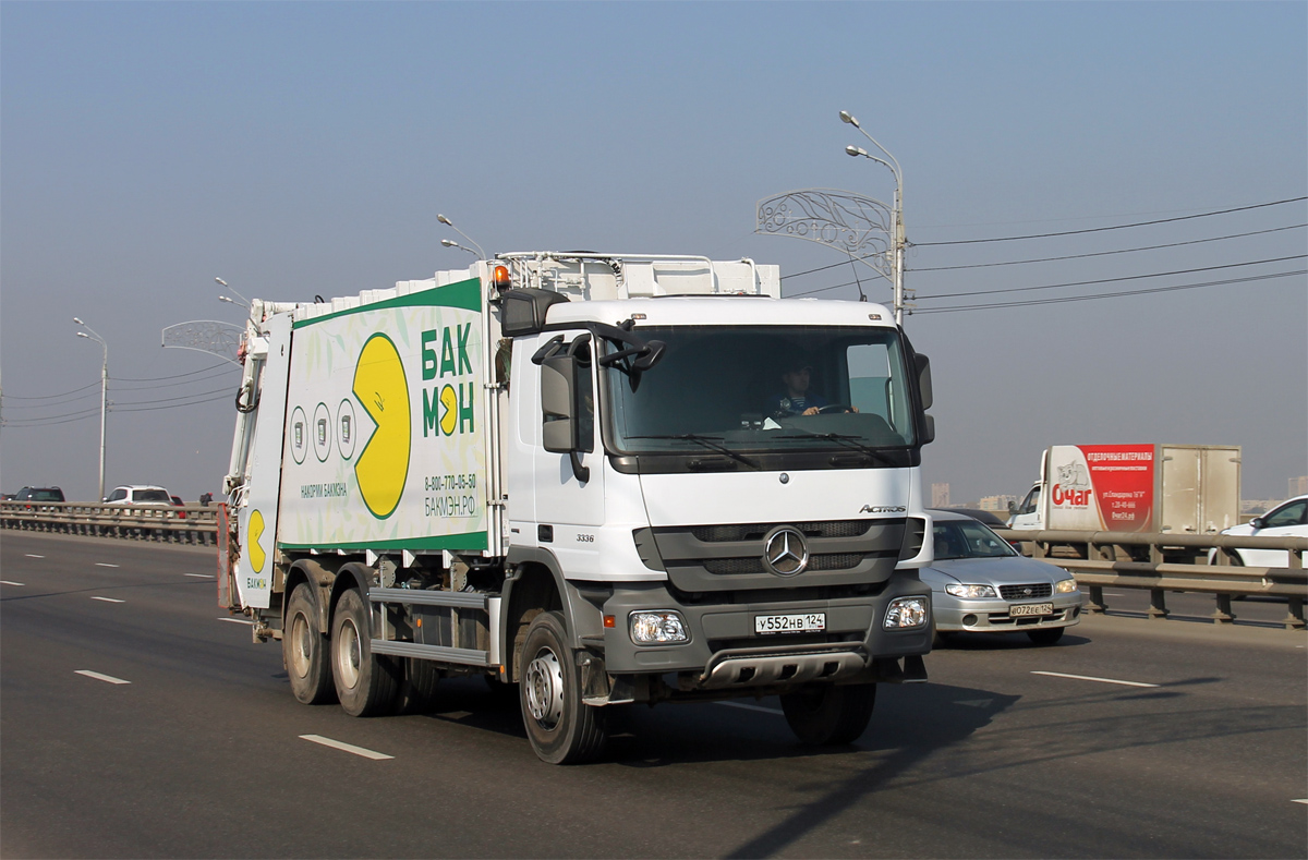 Красноярский край, № У 552 НВ 124 — Mercedes-Benz Actros '09 3336 [Z9M]