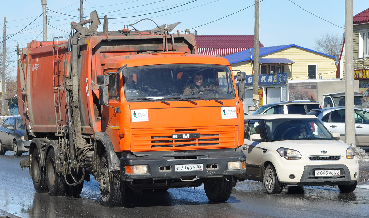 Омская область, № С 794 ХУ 55 — КамАЗ-65115-62