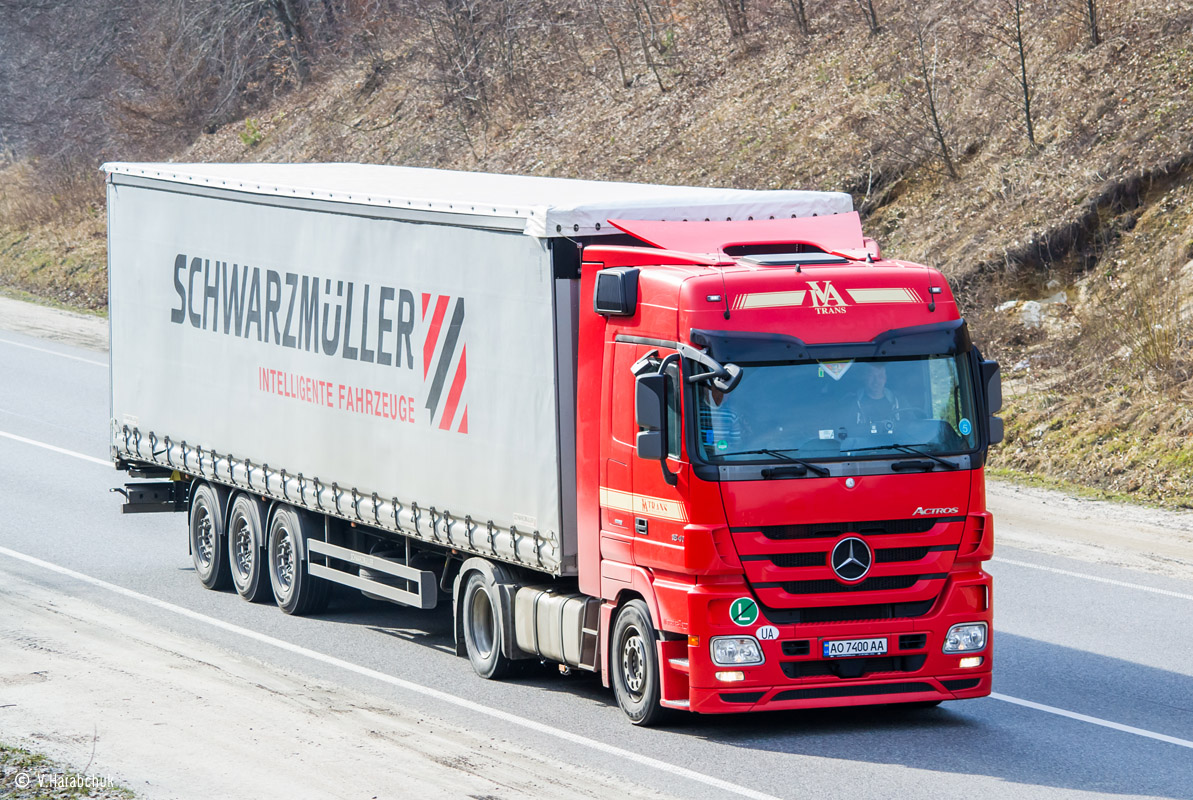 Закарпатская область, № АО 7400 АА — Mercedes-Benz Actros ('2009) 1841