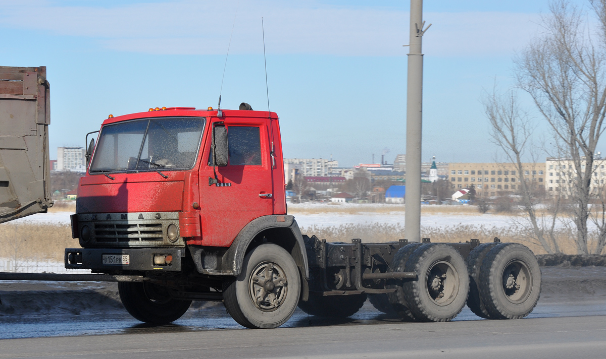 Омская область, № В 151 РК 55 — КамАЗ-5511