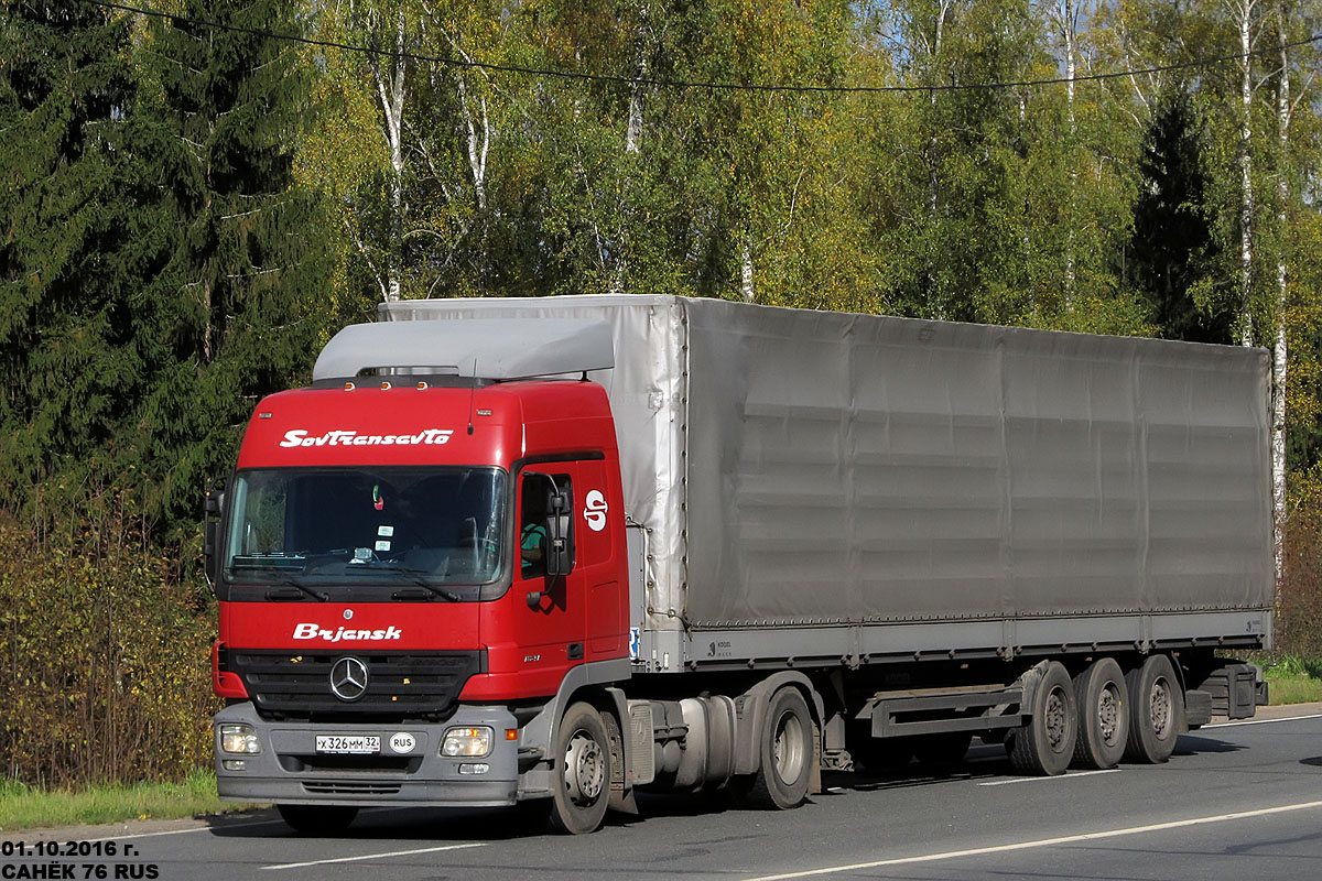 Брянская область, № Х 326 ММ 32 — Mercedes-Benz Actros ('2003) 1841