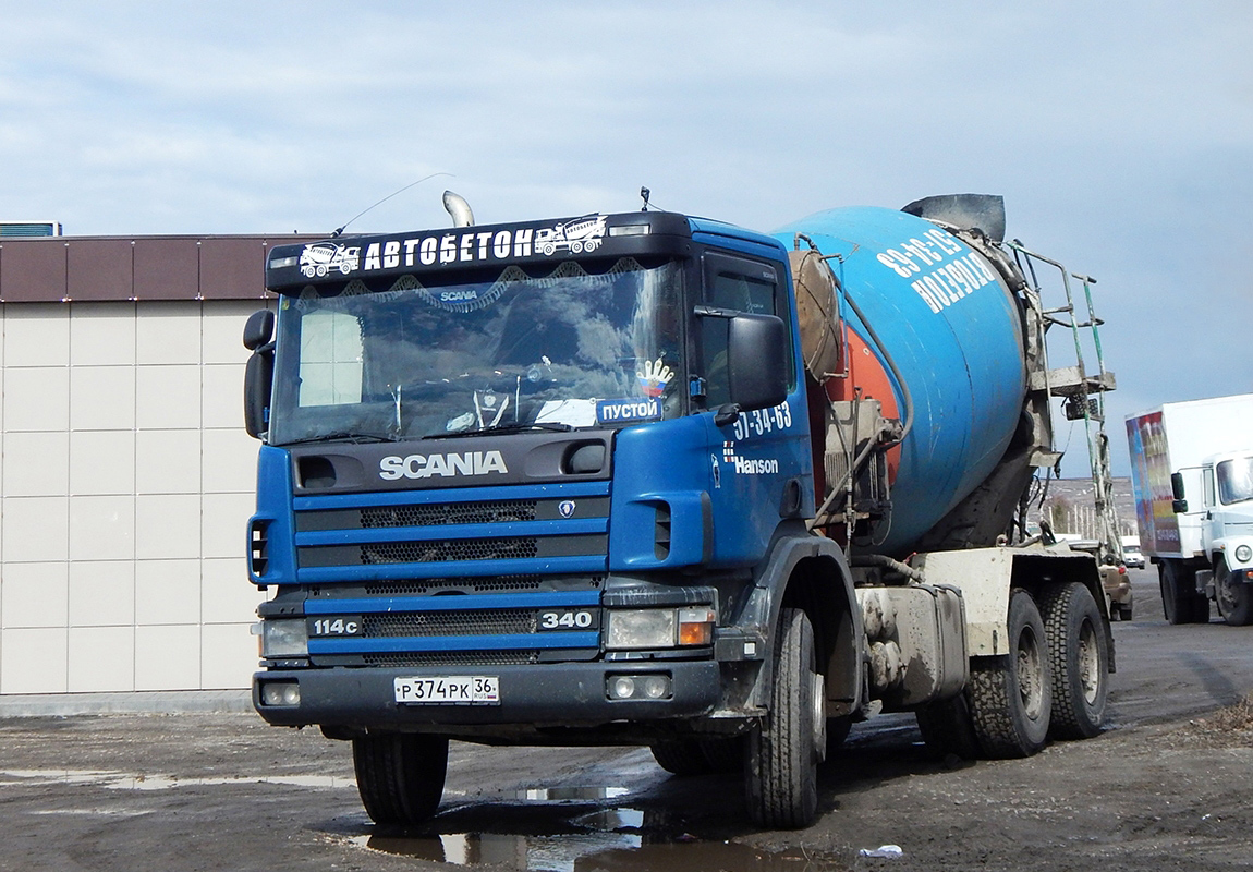 Воронежская область, № Р 374 РК 36 — Scania ('1996) P114C