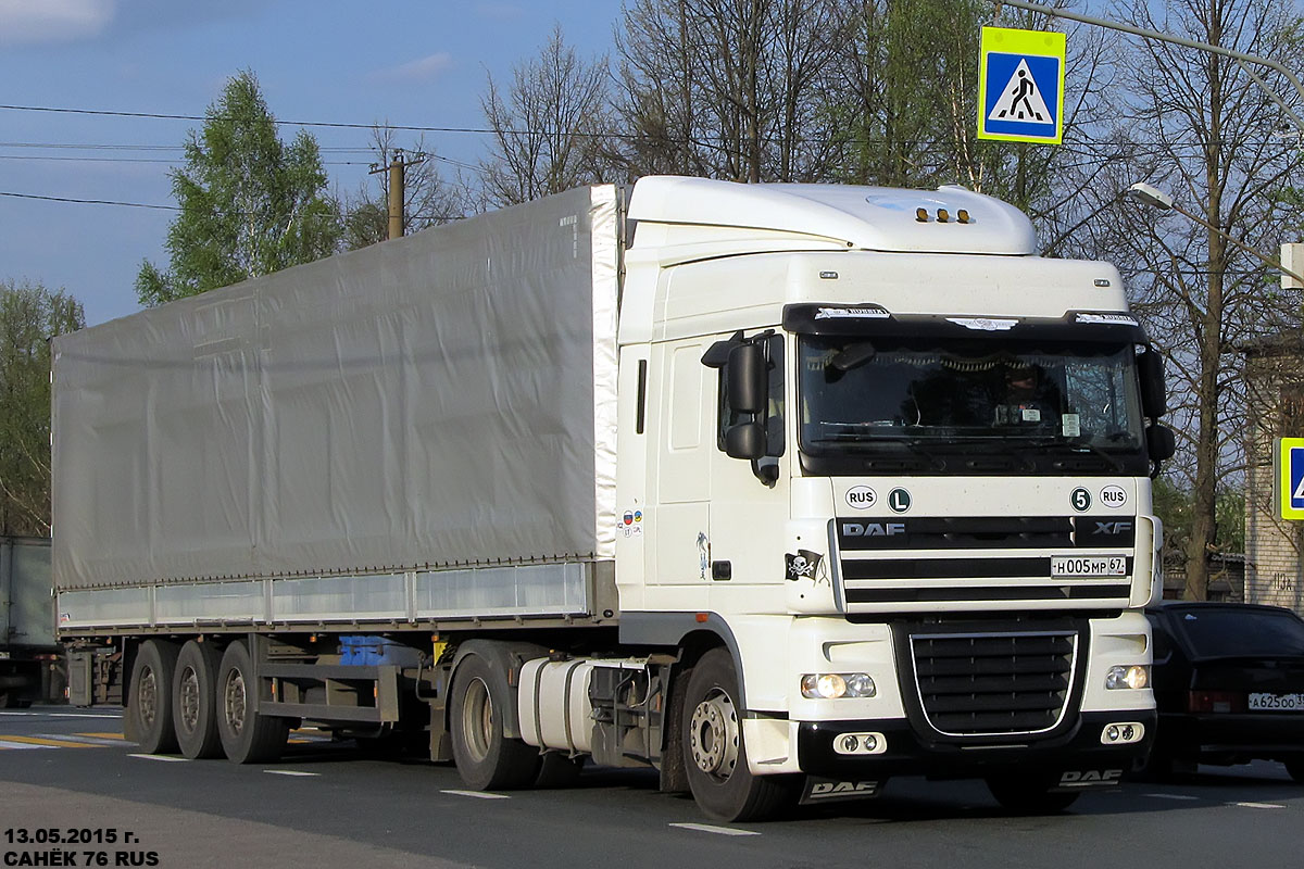 Смоленская область, № Н 005 МР 67 — DAF XF105 FT