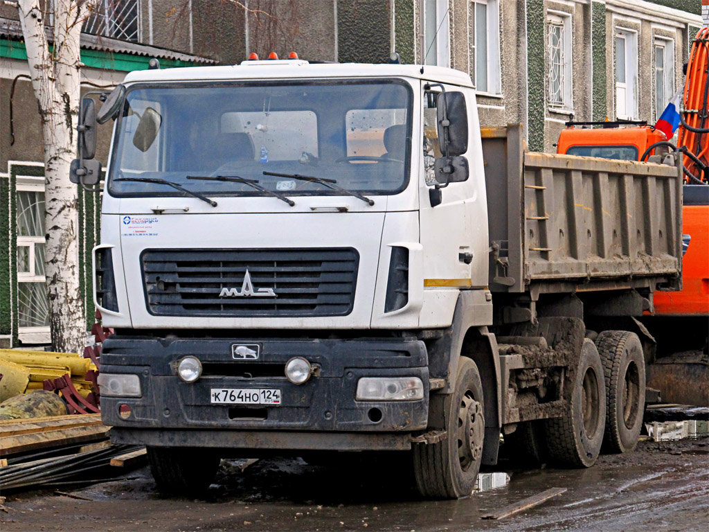 Красноярский край, № К 764 НО 124 — МАЗ-6501B9